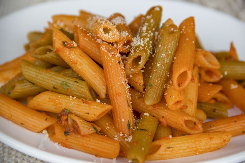 Penne Arrabbiata spicy pasta at Marcos